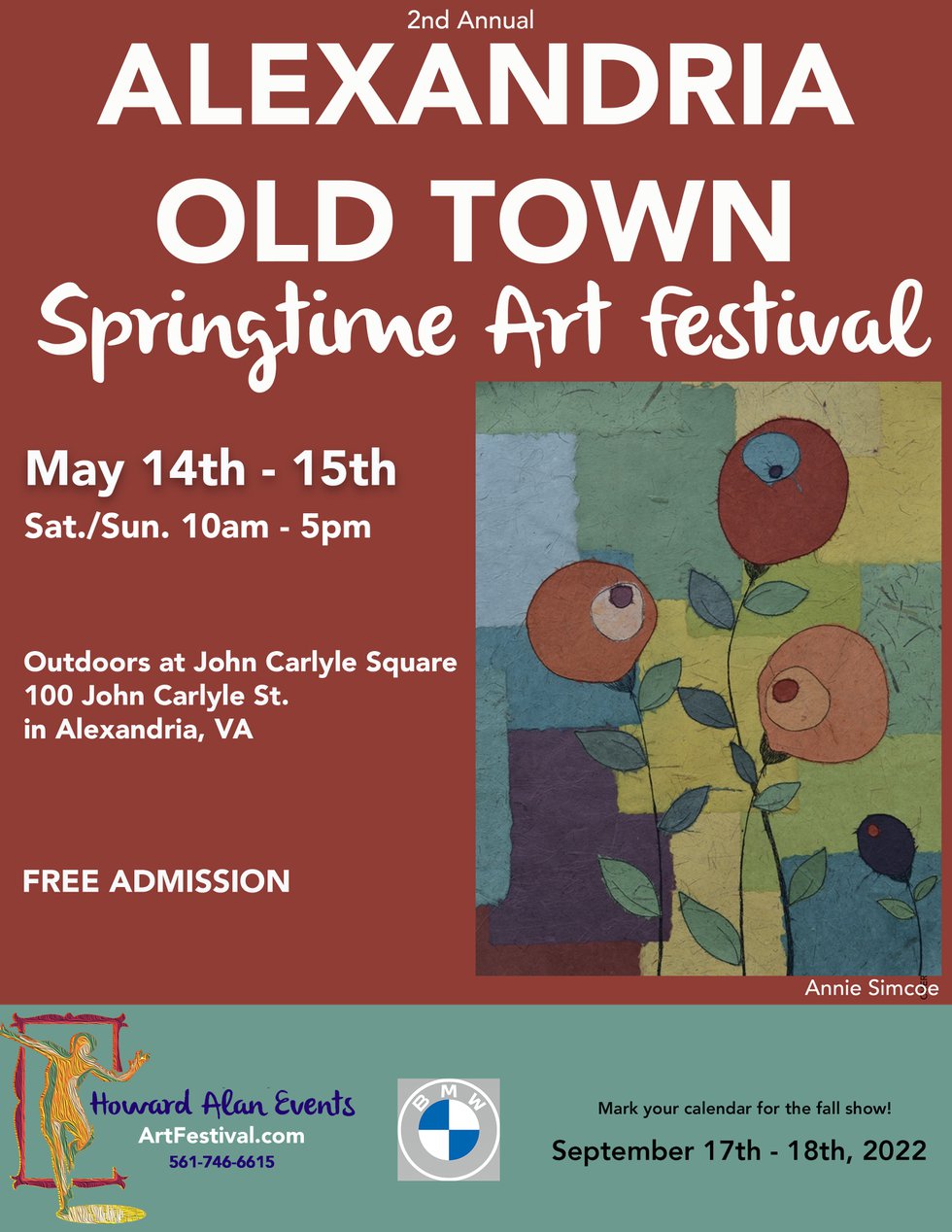 2nd Annual Alexandria Old Town Springtime Art Festival Alexandria